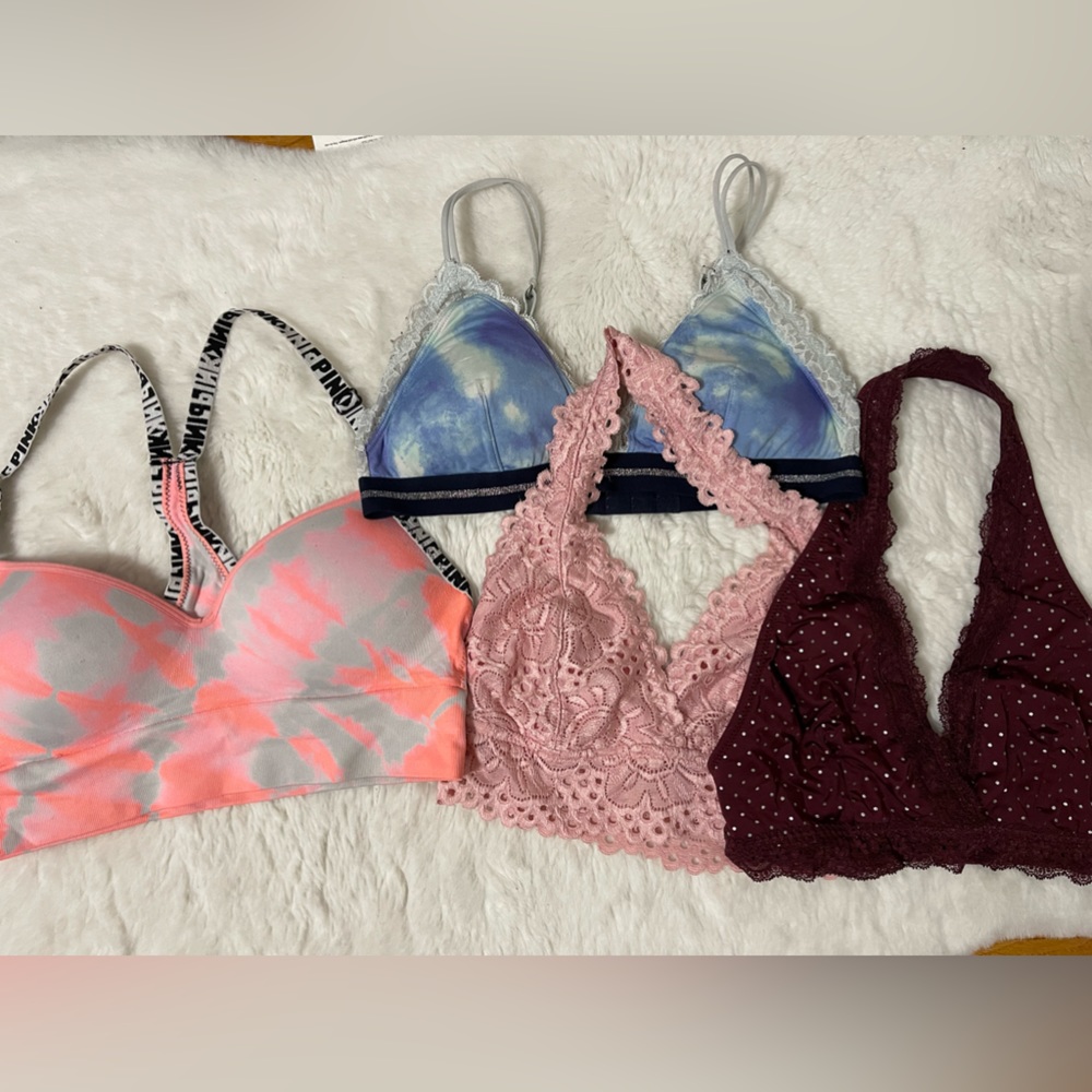 4 Pink Victoria Secret/Gilly Hicks Sydney Bra/Bralettes